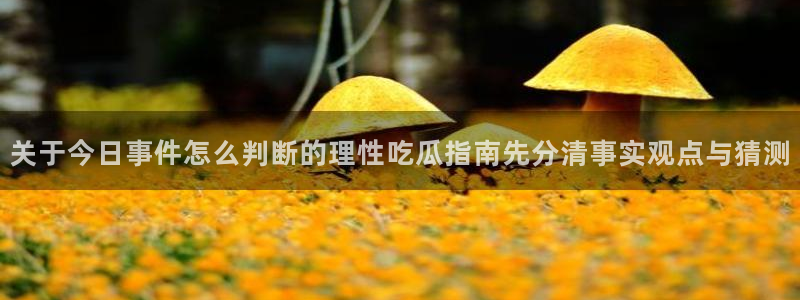91吃瓜每日热点：关于今日事件怎么判断的理性吃瓜指南先分清事实观点与猜测